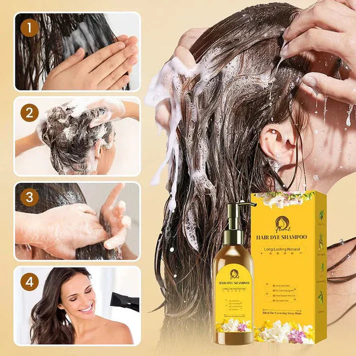 Japanese Long Lasting Natural Hair Dye Shampoo 🔥 Buy 1 Get 1 Free 🔥
